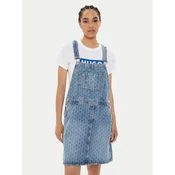 Hugo Jeans obleka Garli_B 50513727 Modra Regular Fit