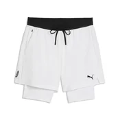 PUMA PWRMODE 2-in-1 Stretch Woven Shorts Men, Fitness, White, 3XL