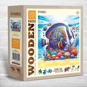 Wooden city - Puzzle Eksotične ribe - 250 kosov