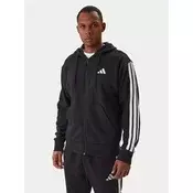 Adidas M 3S FT FZ HD, muška jakna, crna KTE94