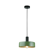 Luster na sajli HAKI 1xE27/60W/230V zelena/crna