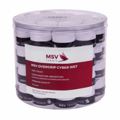 MSV Cyber Wet overgrip wrap tl. 0,6 mm bela pakiranje 1 kos