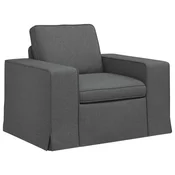 Vidaxl Kavč Temno siva 103 x 80 x 82 cm blago