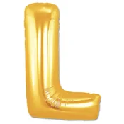 shumee Folija balon L zlata črka L 40 cm dekoracija za rojstni dan