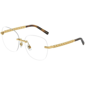 DOLCE & GABBANA Okvir za naocare 0DG1352 02 56, Ženski, Zlatne boje