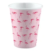 Amscan Papirnati lončki Pink Flamingo 250 ml 8 kosov.