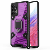 Infostyle Silikonski ovitek "Honeycomb armor ring" za Samsung Galaxy A53 5G - Vijolična