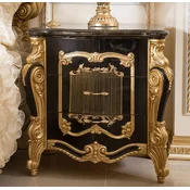 Casa Padrino luxury baroque bedside table with 3 drawers black/gold