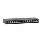 NETGEAR GS316 Brez upravljanja L2 Gigabit Ethernet (10/100/1000) Črna