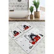 LEssentiel Maison Kupatilski otirac Dogs Shower, 3 komada, Sivi