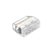 Simet Hitri konektor SCP5 IDEAL za enožilne in večžilne žice, 5-polni, 4 mm, 24 A, 450 V, 88000002S /50 kosov/