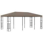 Sjenica od tkanine 6 x 3 m smede-siva
