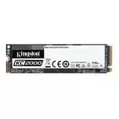 KINGSTON SSD M.2 2280 250GB, PCIe NVMe - SKC2000M8/250G  250GB, M.2 2280, PCIe, do 3000 MB/s