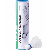 YONEX žogica za badminton MAVIS 2000 Slow, bela, 6 kos