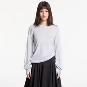 Majice Y-3 Wool Cinched Drape Long Sleeve Long-Sleeve Top Lgh Solid Grey L