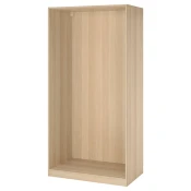 PAX Okvir garderobera, belo b. im. hrastovine, 100x58x201 cm