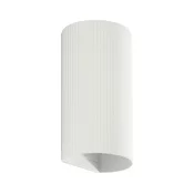 FARO 40542 - Zidno svetlo SOLE 2xGU10/8W/230V belo rebrasto okruglo