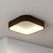 Arcchio LED stropna svetilka Aleksi, 45 x 45 cm, črna, CCT - Kuhinja - Sodobni - peščena črna, bela - Kovina