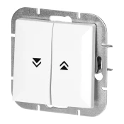 Ugradeni prekidac za rolete Pearl, 10A, 250V, WP-10P, bijeli