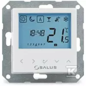 slomart Žični regulator temperature SALUS BTRP230(50) programabilni tedenski vgradni, bel, 230V, montaža na okvir 55x55