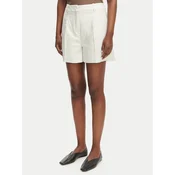 Calvin Klein Jeans Kratke hlače iz tkanine LV047F632G Bela Regular Fit
