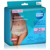 Jednokratni bikini 2 u 1 Canpol - Za poslije poroda s uloškom, L/XL, 5 komada