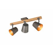 Temno sivo/v naravni barvi točkovno svetilo 14x54 cm Bell – Trio