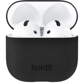 Kucište Holdit - Silicone, AirPods 4, crno