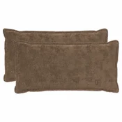 vidaXL Prevleka za blazino 2 kos HOUTEN Svetlo rjava 40 x 80 cm