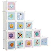 Shramba za 15 kock, omarica za organizatorje iger, 153 x 31 x 153 cm | SONGMICS