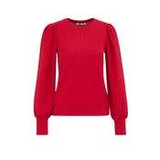 WE Fashion Bluza živo rdeča