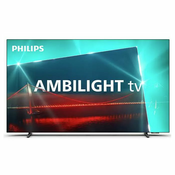 Philips Televizor  55OLED718/12 55, Smart, 4K, OLED, UHD, 120Hz, Google, Ambilight, Crni