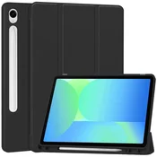 Overboard Ovitek za Samsung Galaxy Tab S10 FE+ Plus, Smartcase z držalom za pisalo, črn