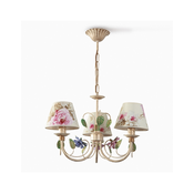 Luster na lancu CAMELLIA 3xE14/40W/230V roze