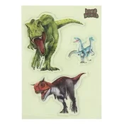 Dino World ASST | Glibbies gel nalepke, Camarasaurus, Triceratops, 2 kos