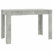 MAISON CHIC Jedilna miza - Kuhinjska miza - Jedilni stol betonsko siva 120x60x76 cm iverna plošča, (21715012)