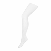 NEW BABY Otroške bombažne nogavice 3D bele s pikami - 116 (5-6 let)