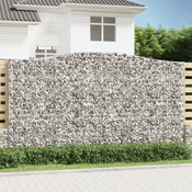 Lucne gabionske košare 3 kom 400x50x220/240cm pocincano željezo