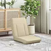 vidaXL Tlorisni stol krema 50 x 73 x 60 cm Umjetno usnje