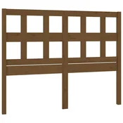 Vidaxl Posteljno vzglavje medeno rjavo 185,5x4x100 cm trdna borovina