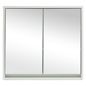 Basic Ormarić s ogledalom (Š x V: 60 x 60 cm, Bez osvjetljenja, Iveral, Bijele boje)