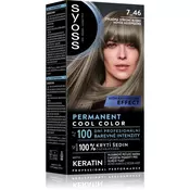 Syoss Permanent Cool Color permanentna barva za lase odtenek 7_46 Cool Medium Blond 1 kos