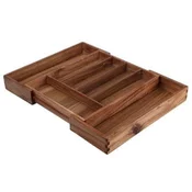 EXCELLENT Odlično KO-BA2100040 Zložljiva kredenca iz akacijevega lesa 28-45 x 34 cm