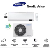 Klimatska naprava SAMSUNG AR12TXFZBWKNEEAR12TXFZBWKXEE NORDIC Airise + montaža na ključ z nosilnimi konzolami!