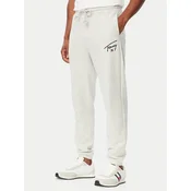 Tommy Jeans Spodnji del trenirke DM0DM23593 Svetlo siva Regular Fit