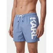 KARL LAGERFELD Kopalne hlače A1M46013 Modra Regular Fit