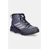 Otroški čevlji adidas TERREX TERREX AX4R CW+ vijolična barva, JS2924