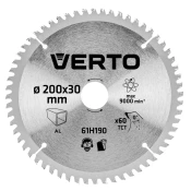 Žagin list, trda kovina, 200 x 30 mm, 60 zob, za aluminij 61H190