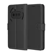 Etui Techsuit Leather Folio za Nothing Phone (3a) - črn