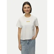 Vero Moda Majica Sara 10311633 Bela Regular Fit